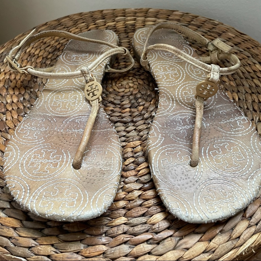 Tory Burch T Strap Sandals - Picture 2 of 4